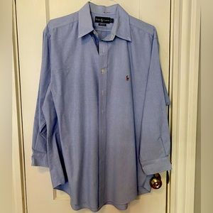 Ralph Lauren Yarmouth blue button down 17 32/33
